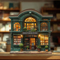 Personalized Bookstore Wooden Block: Custom Name Reader Gift, Miniature Book Shop Shelf Decor