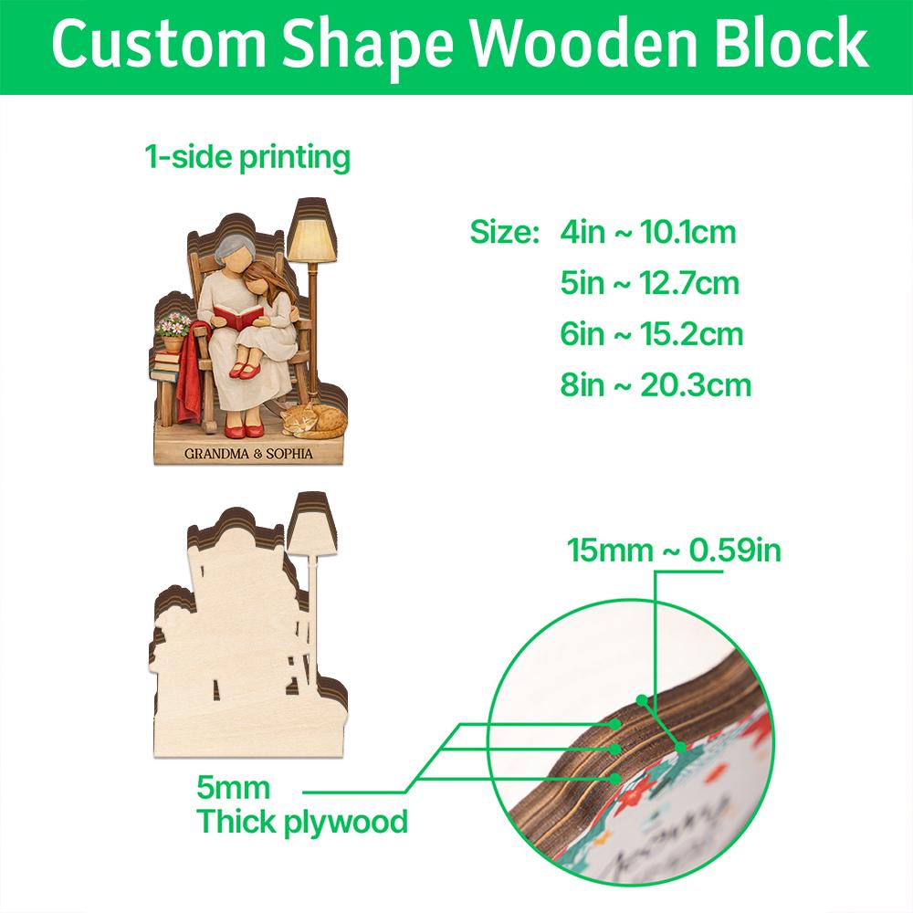 Custom Mom Daughter Cooking Wooden Block, Best Mom Ever Sign Block 2D FLAT, Mother Daughter Sign Desk Decor, Mothers Day 2026 Gift Keepsake