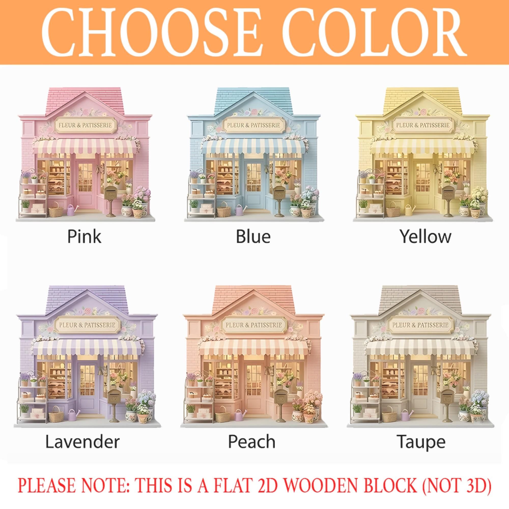 Custom Romantic Bookstore 2D Wooden Block, Floral Bookshop Decor, Cottagecore BookShelf Decor, Personalized Reading Nook, Book Lover Gift