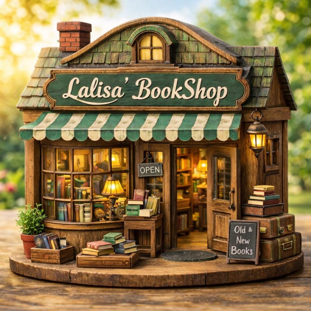 Personalized Bookstore Wooden Block, Custom Bookshop Decor, Book Lover Gift (Faux 3D)