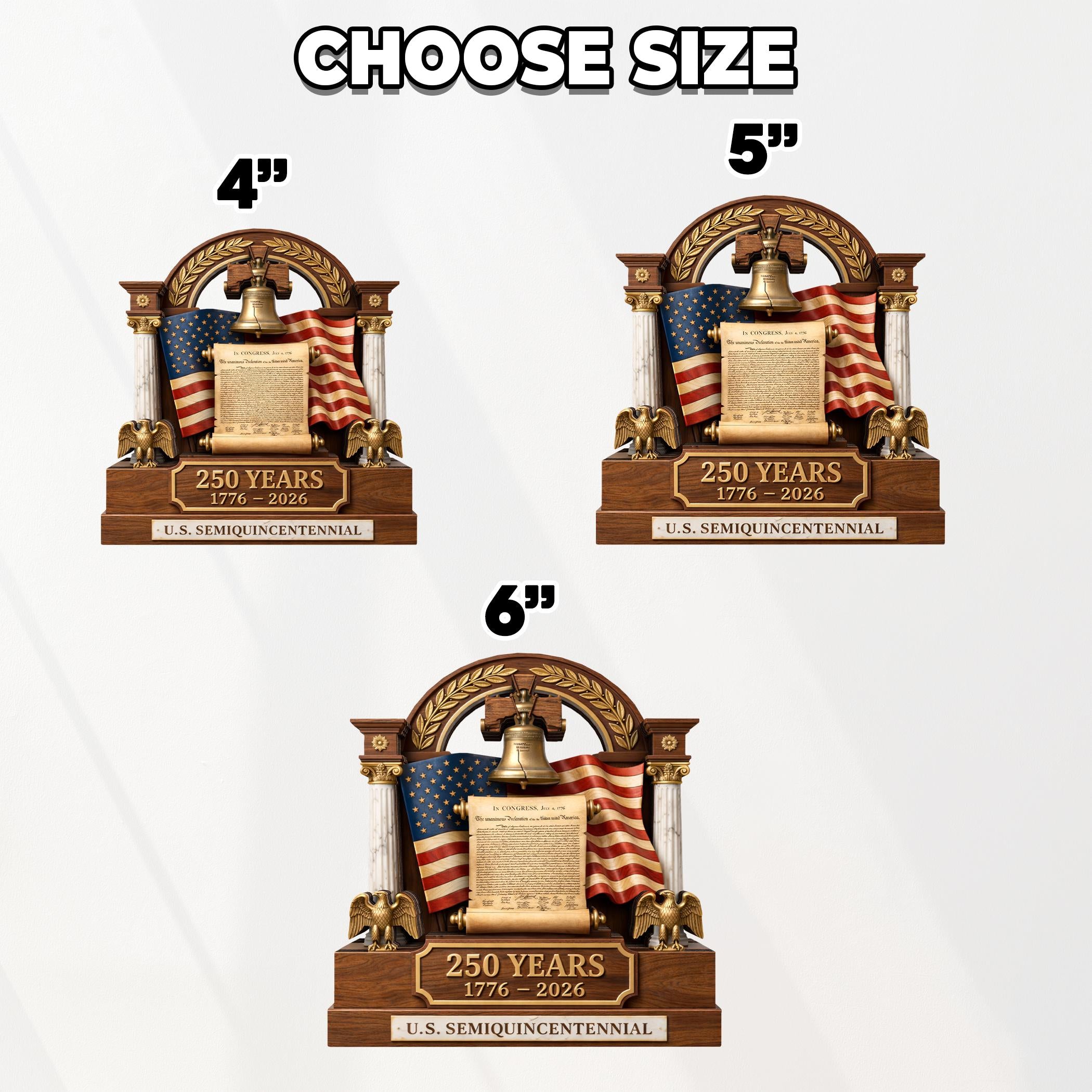 America 250th Anniversary Wooden Block Decoration, 1776-2026 Patriotic Decoration, USA Flag  Independence Day Decoration, 4th of Jully Decor