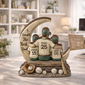 Personalized Baseball Dad 2D FLAT Wooden Block Gift, Father and Child Keepsake, Custom Dad Gift, Sports Dad Decor, Fathers Day Memory